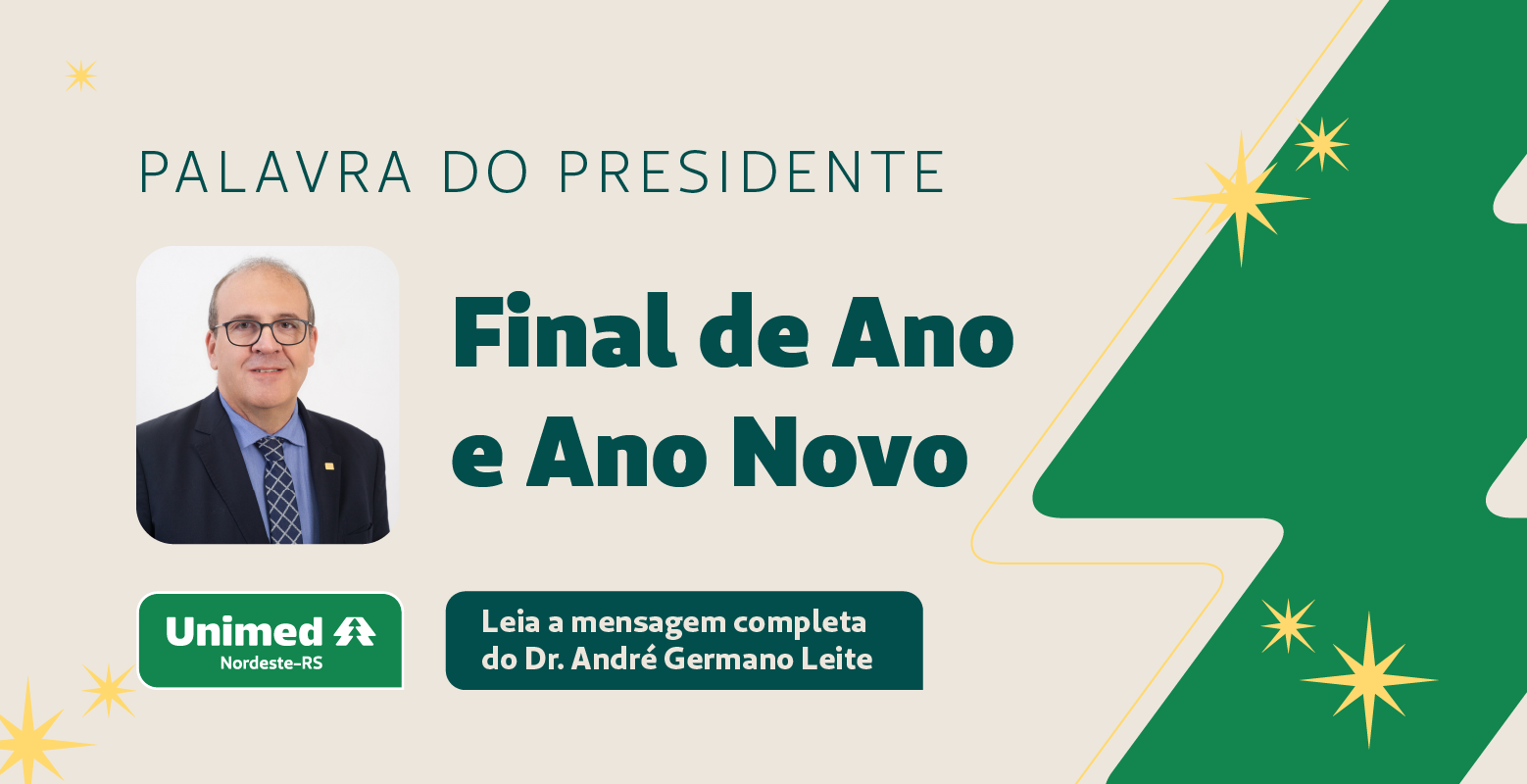 Mensagem de final de ano e feliz 2024 do Dr. André Leite
